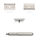 Tatara Masamune Nodachi Stainless Steel Open Comb Double Edge Safety Razor Matte