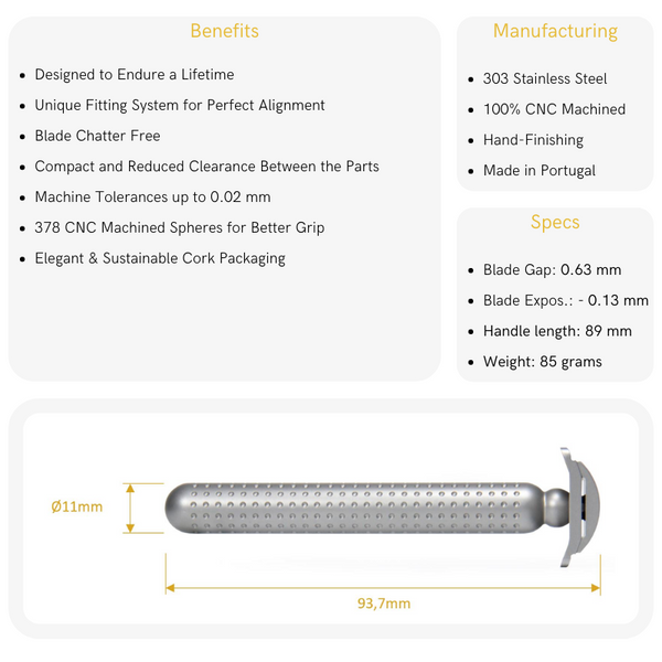 Tatara Masamune Nodachi Open Comb Razor | The Razor Company