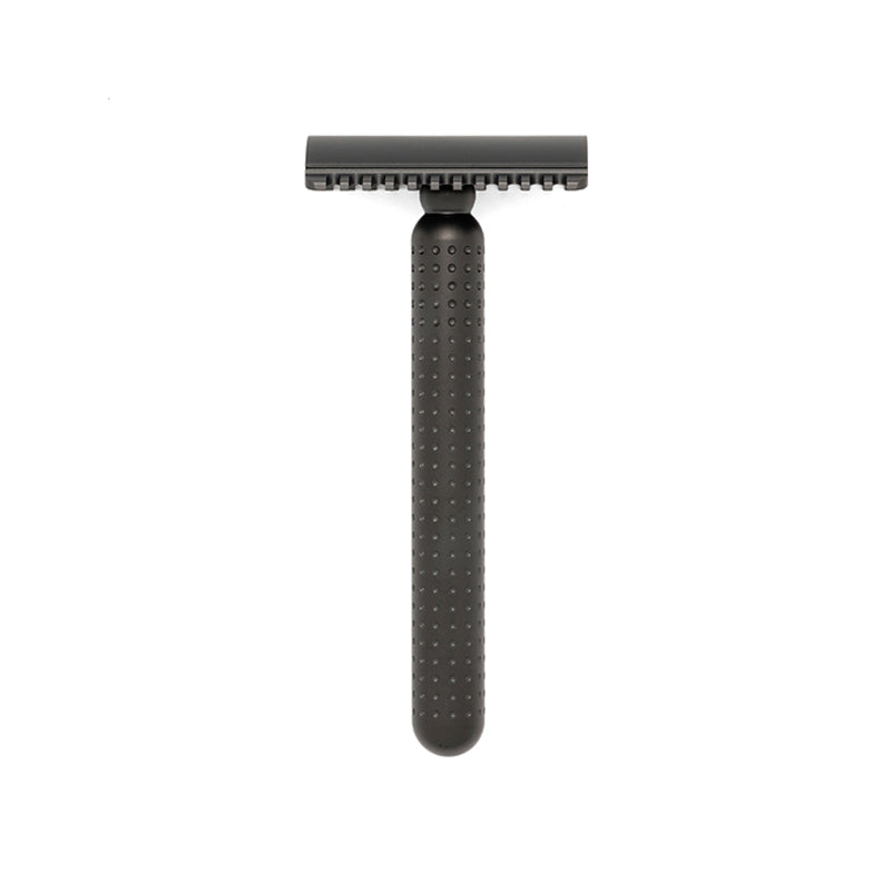 Tatara Masamune Stainless Steel Open Comb Double Edge Safety Razor Dark