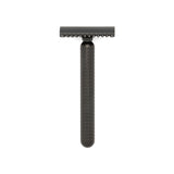 Tatara Masamune Stainless Steel Open Comb Double Edge Safety Razor Dark
