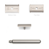 Tatara Masamune Stainless Steel Open Comb Double Edge Safety Razor Matte