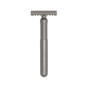 Tatara Titanium Masamune Nodachi Open Comb Double Edge Safety Razor Matte