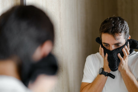 Tatara White Shaving Towel Pure Cotton