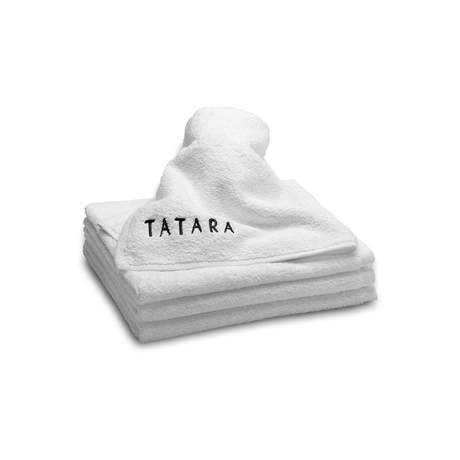 Tatara White Shaving Towel Pure Cotton