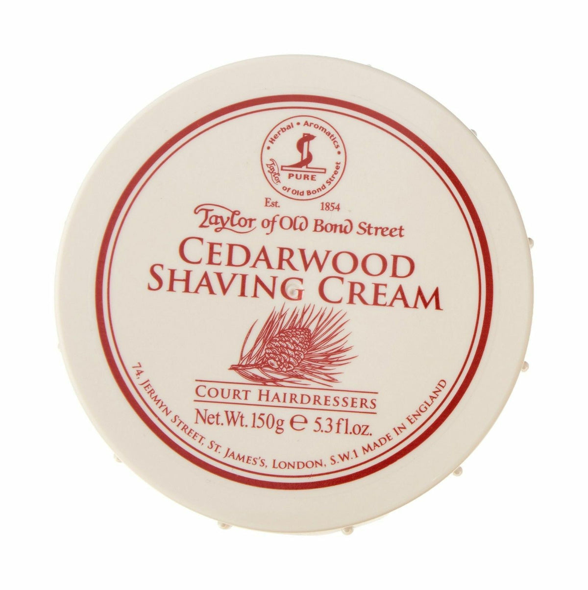 Taylor of Old Bond Street Cedarwood Shaving Cream Bowl 5.3oz