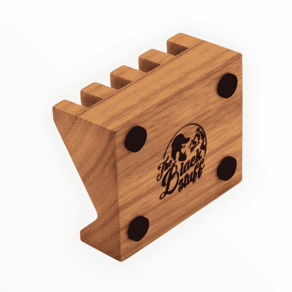 The Black Stuff Diagonal Teak Soap Dish | The Razor Company