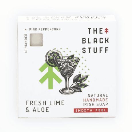 The Black Stuff Fresh Aloe and Lime Bar Soap 5oz