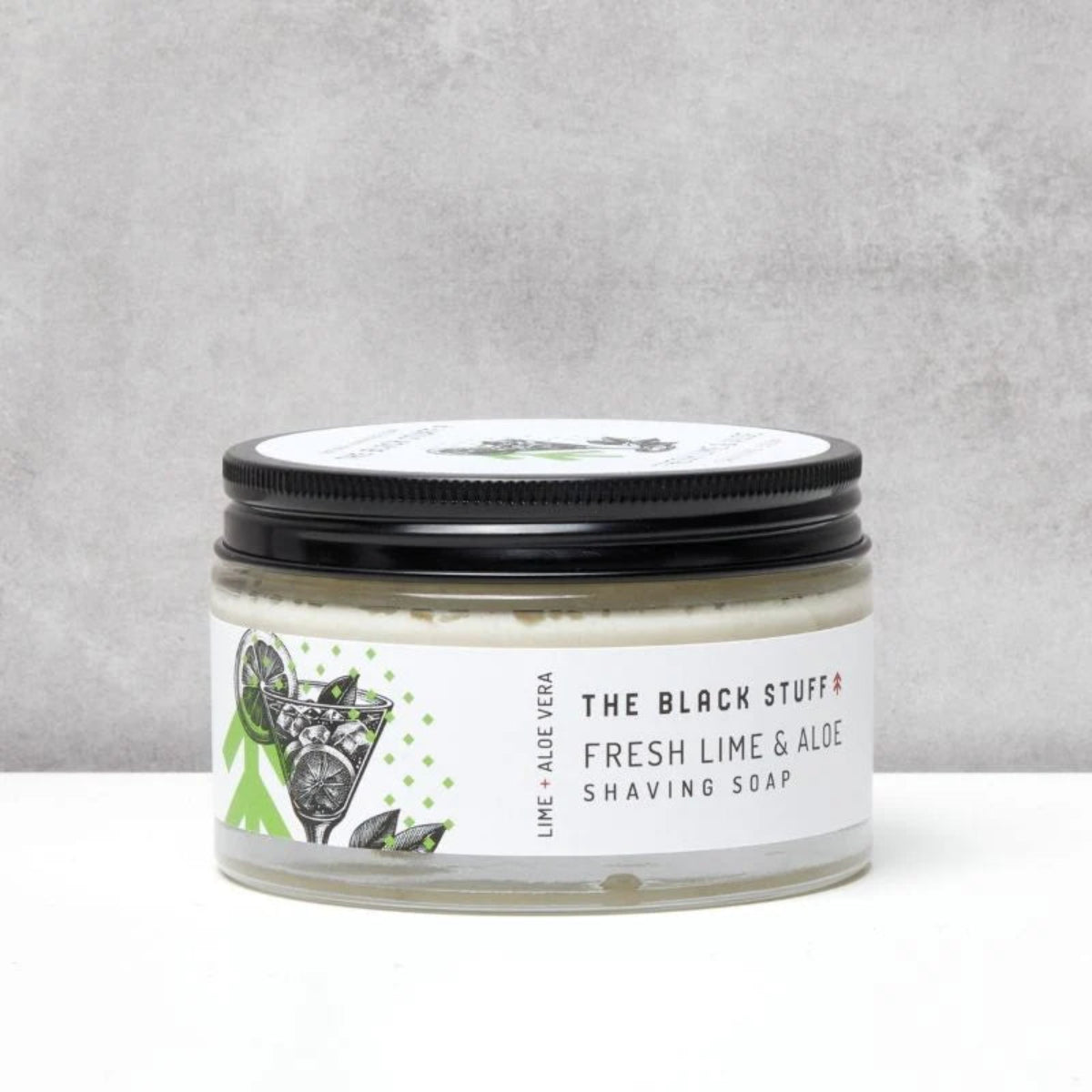 The Black Stuff Fresh Lime Shaving Soap 5.5oz.