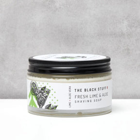 The Black Stuff Fresh Lime Shaving Soap 5.5oz.
