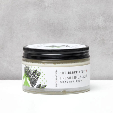 The Black Stuff Fresh Lime Shaving Soap 5.5oz.