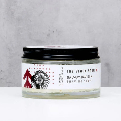 The Black Stuff Galway Bay Rum Shaving Soap 5.5oz.