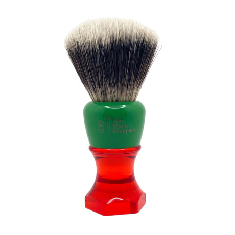 The Herald 26mm Shaving Brush Green & Red Resin Handle Choose Knot Type