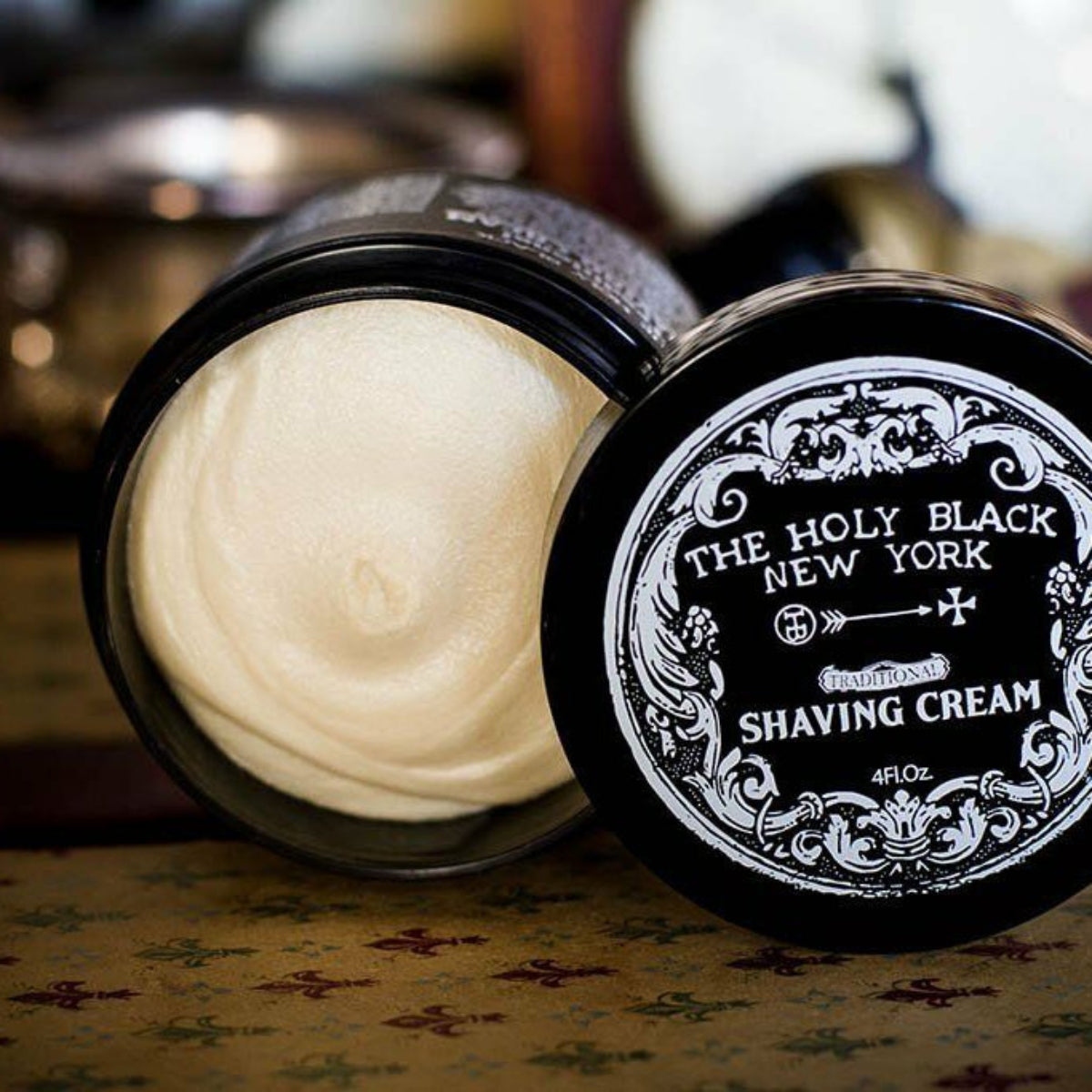 The Holy Black Gunpowder and Spice Shaving Cream 4oz