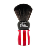 TRC 26mm Red, White & Sparkle Shaving Brush Synthetic Knot Resin Handle