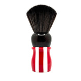 TRC 26mm Red, White & Sparkle Shaving Brush Synthetic Knot Resin Handle
