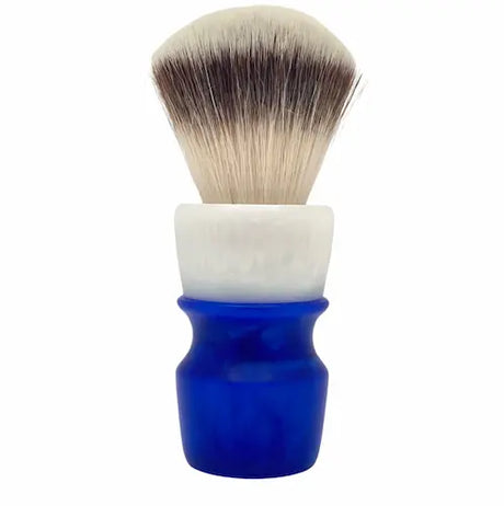 TRC - Blue & White No. 5 - Synthetic AK4 FAN Knot - 26mm Resin Handle - Shave Brush