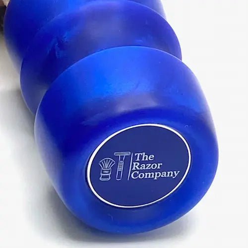 TRC - Blue No. 7 - Synthetic AK4 FAN Knot - 26mm Resin Coin - Shaving Brush