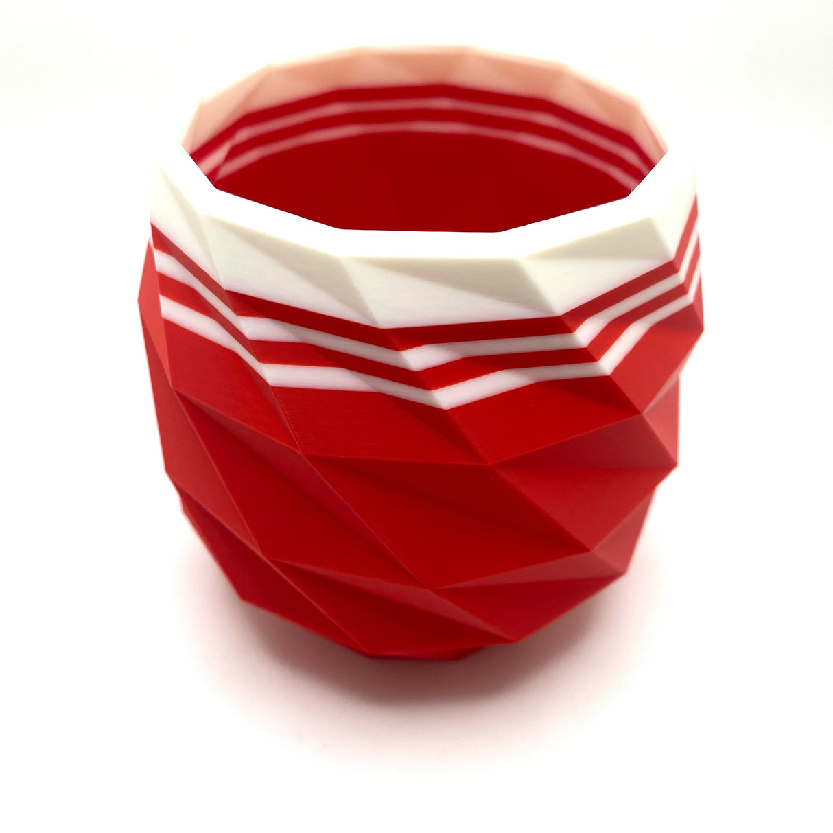 TRC - Brush Soaking Mug -  Brilliant Red & White