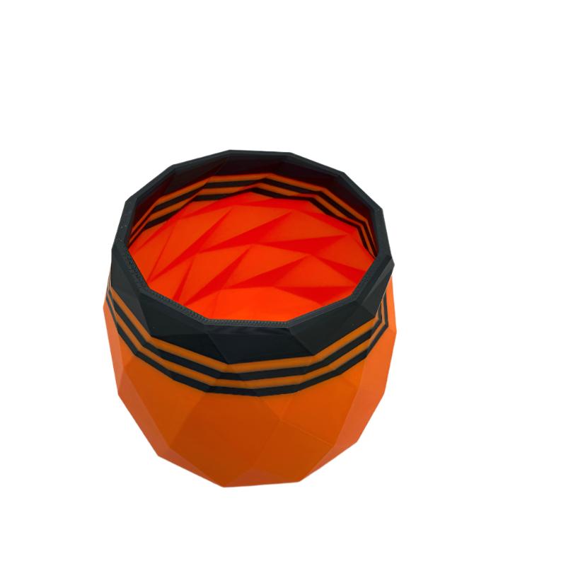 TRC - Brush Soaking Mug -  Orange with Black