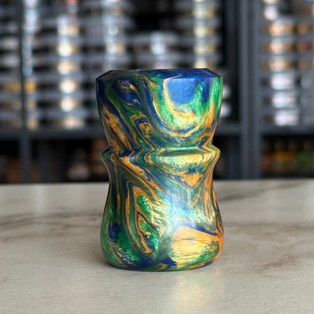 TRC Gilded Ocean 26mm Resin Shaving Brush Handle Only