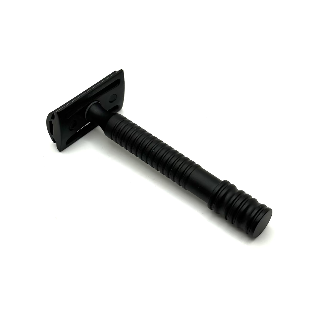TRC Matte Black 12B Double Edge Safety Razor