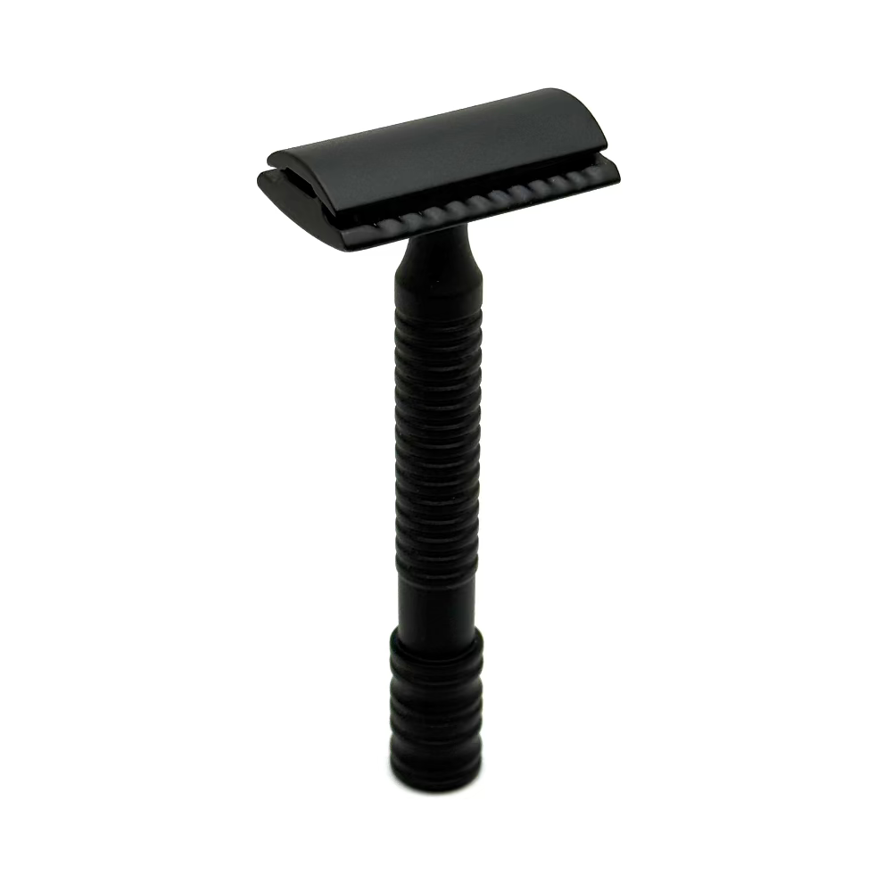TRC Matte Black 12B Double Edge Safety Razor
