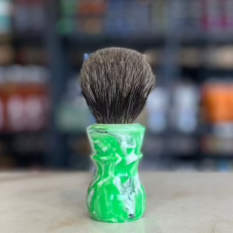 TRC - Paddy's Potion-  26mm Raw Doughknot Bulb Knot - Matte Resin Handle Shaving Brush