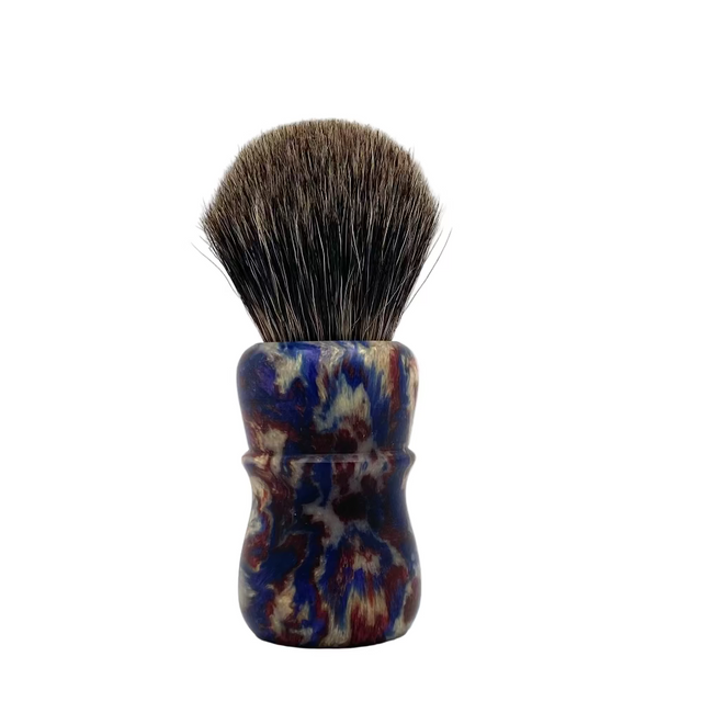 TRC Plum Brandy 26mm Raw Doughknot Bulb Knot Resin Handle Shaving Brush