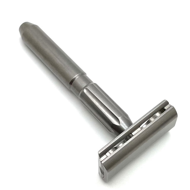 Safety Razor Without Razor TRC - Stainless Steel Double Edge Safety Razor Tumbled – The Razor Company