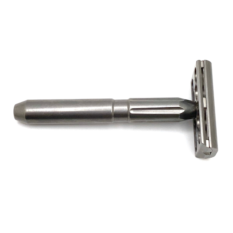 Tubular Razer TRC - Stainless Steel Double Edge Safety Razor Tumbled – The Razor Company