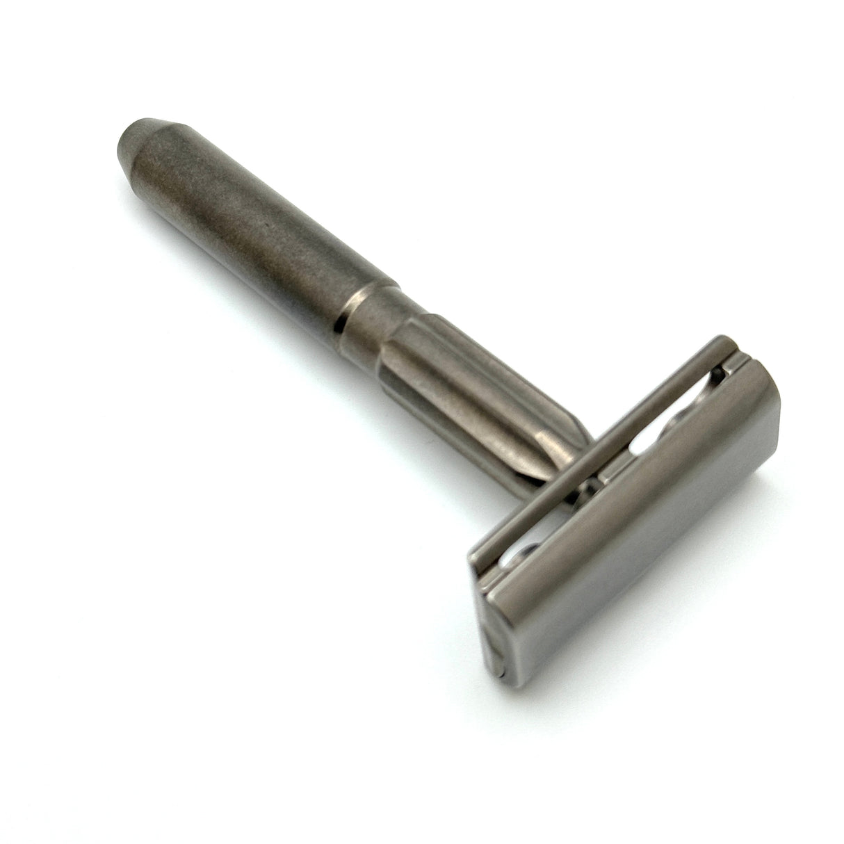 TRC - Titanium Double Edge Safety Razor - Tumbled Finish