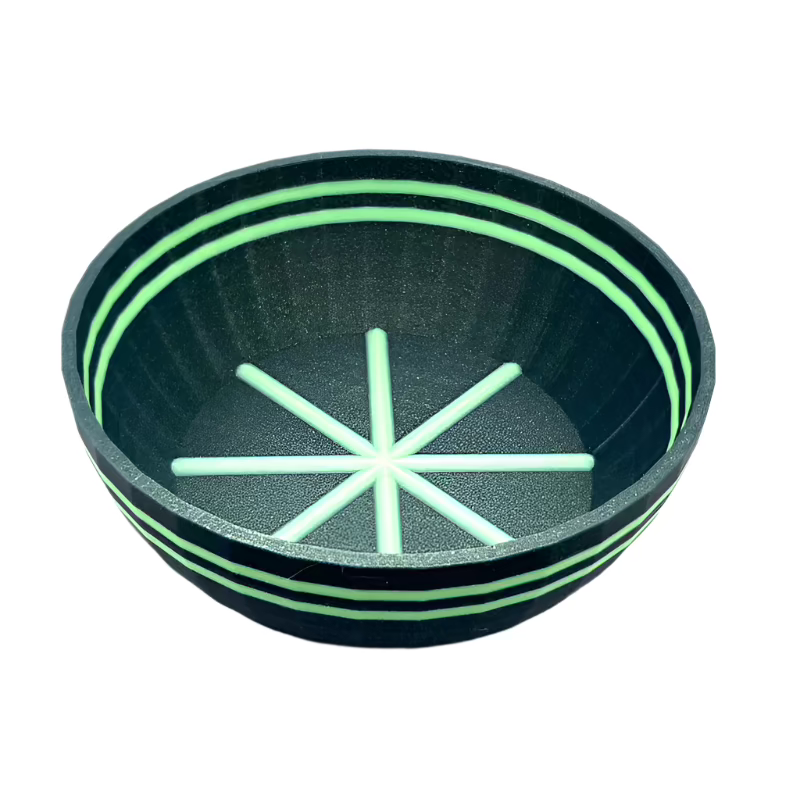 TRC - Unbreakable  Lather Bowl - Green Galaxy with Green GLOW