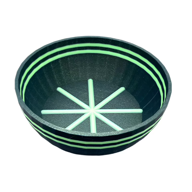 TRC - Unbreakable  Lather Bowl - Green Galaxy with Green GLOW