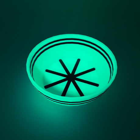 TRC - Unbreakable  Lather Bowl - Green Glow with Black