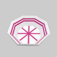 TRC Unbreakable Lather Bowl Marble & Pink Stripes Octagon