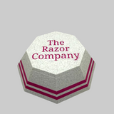 TRC Unbreakable Lather Bowl Marble & Pink Stripes Octagon
