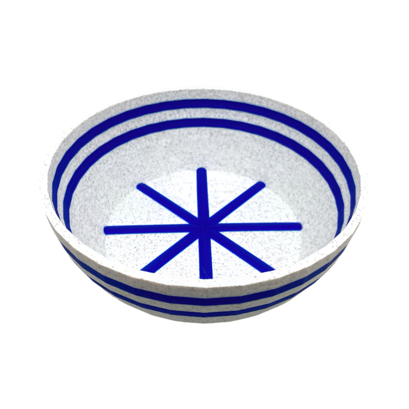 TRC - Unbreakable  Lather Bowl - Marble & Royal Blue