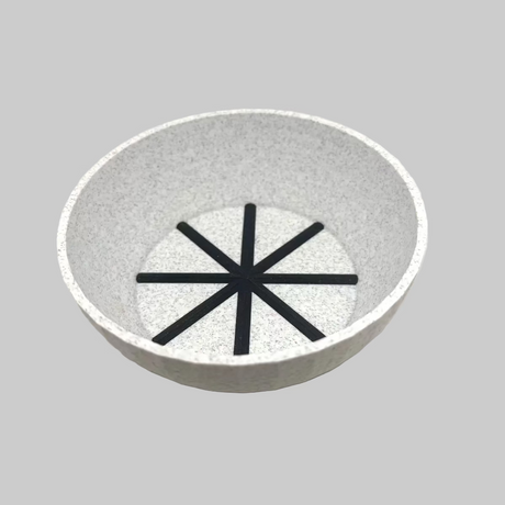 TRC Unbreakable Marble & Black Lather Bowl