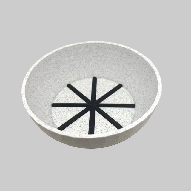 TRC Unbreakable Marble & Black Lather Bowl