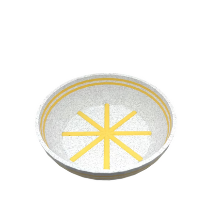 TRC Unbreakable Medium Marble & Mango Stripes Lather Bowl
