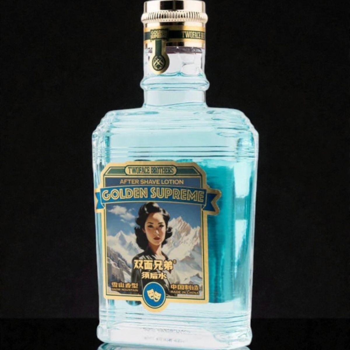 TwoFace Brothers Golden Supreme Aftershave Splash Snowy Mountain 100ml