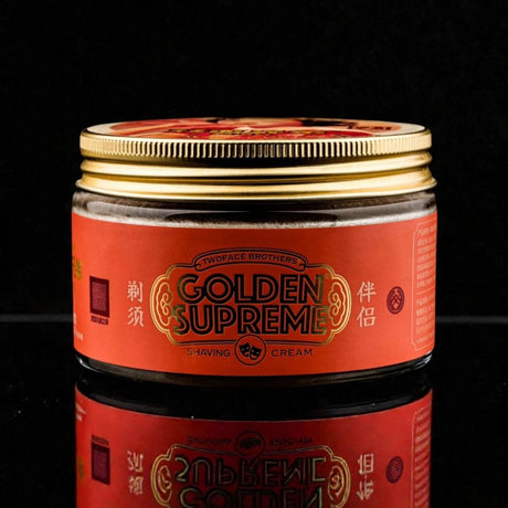 TwoFace Brothers Golden Supreme Shaving Cream Tobacco 6.4oz