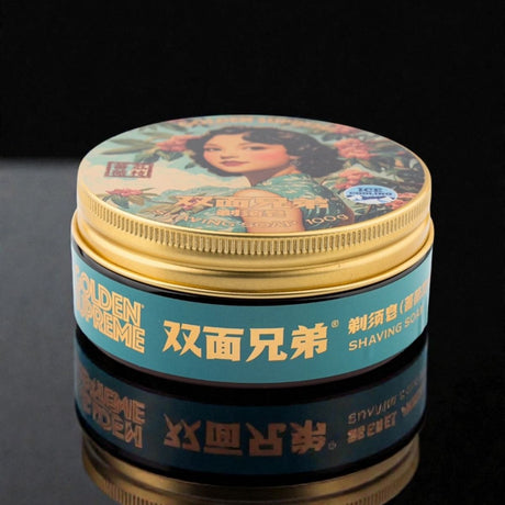 TwoFace Brothers Golden Supreme Shaving Soap Rose Lychee 3.5oz