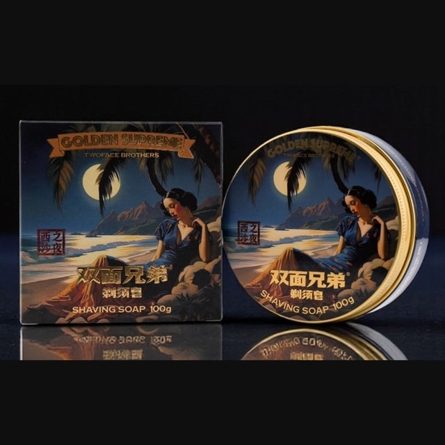 TwoFace Brothers Golden Supreme Shaving Soap Xisha Night 3.5oz