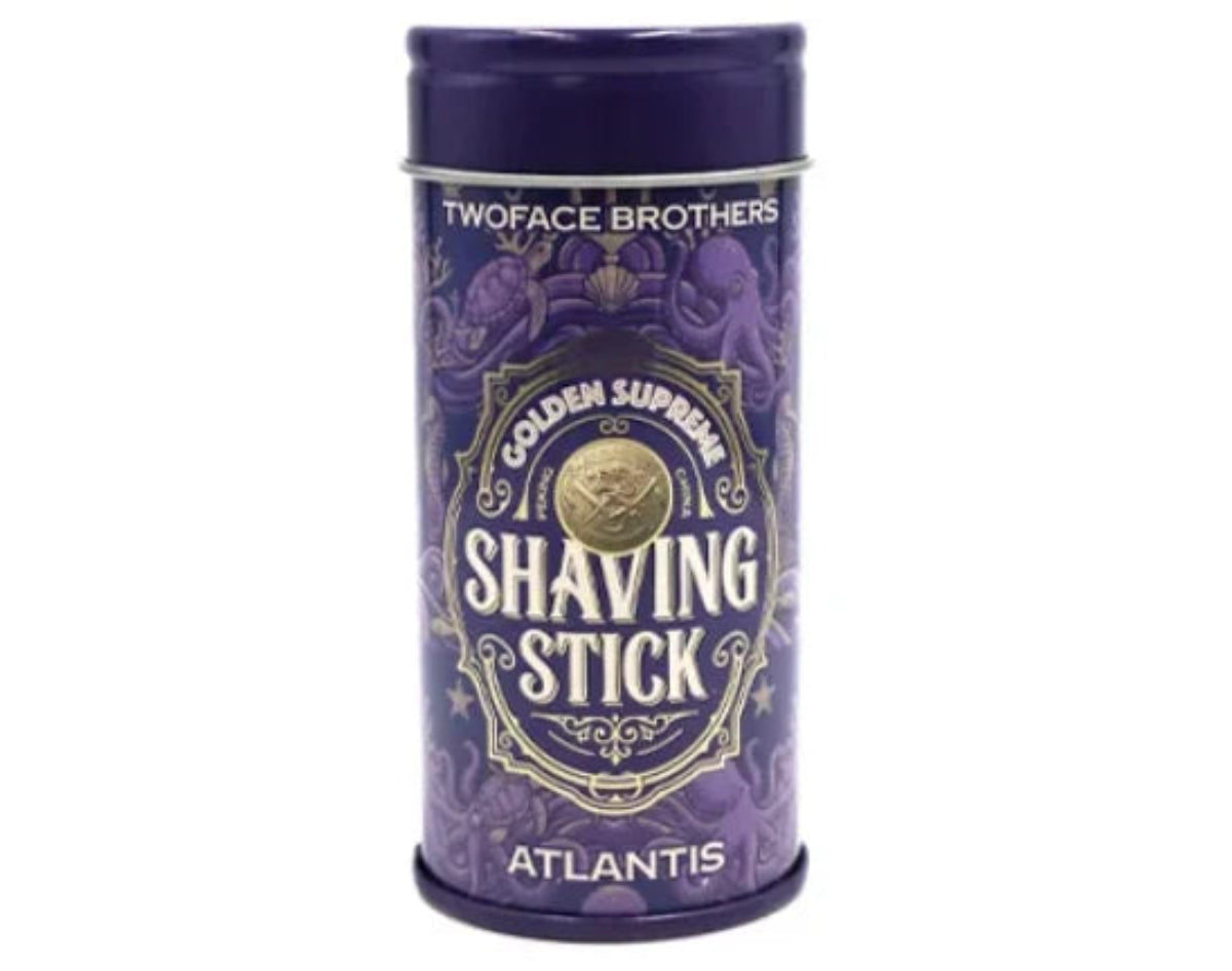 TwoFace Brothers Golden Supreme Shaving Stick Atlantis Mild Cooling 1.5oz