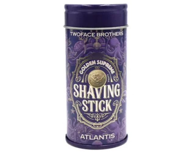 TwoFace Brothers Golden Supreme Shaving Stick Atlantis Mild Cooling 1.5oz
