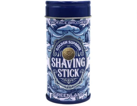 TwoFace Brothers Golden Supreme Shaving Stick Greenland Intense Cooling 1.5oz