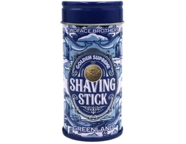 TwoFace Brothers Golden Supreme Shaving Stick Greenland Intense Cooling 1.5oz