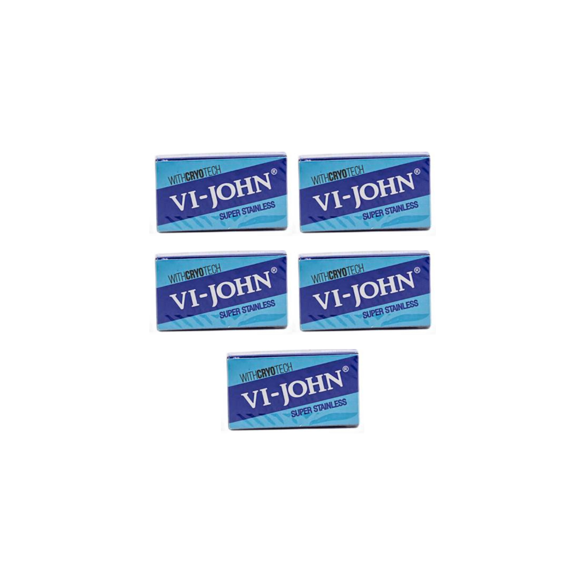 Vi-John Super Stainless Double Edge Razor Blades Pack of 10