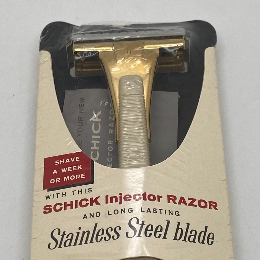 Vintage 1960-1964 Schick Single Edge Injector Safety Razor